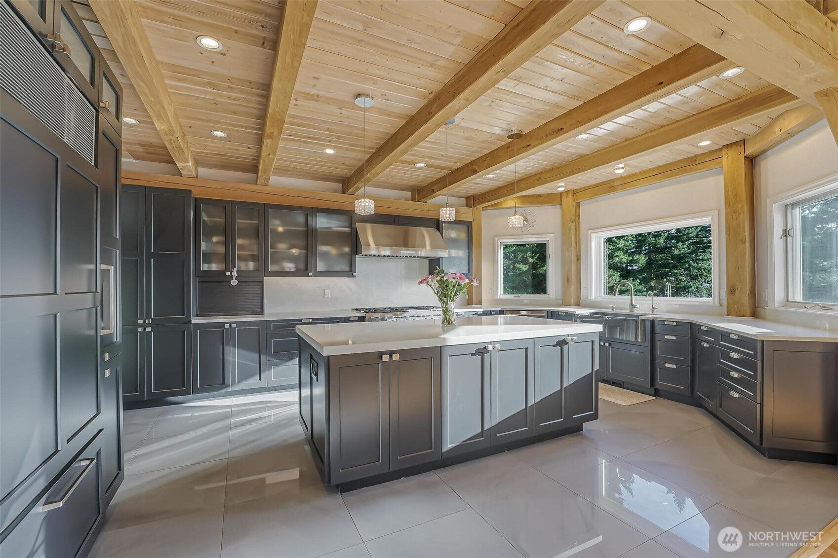 528 Waynes Ridge Circle Camano Island, WA 98282 - Photo 14 of 40 a large kitchen with a large window and counter