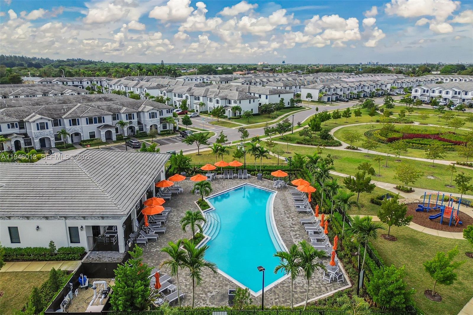 13073 Southwest 286th Street Homestead, FL 33033 - Photo 12 of 53 an aerial view of residential houses with outdoor space and ocean view