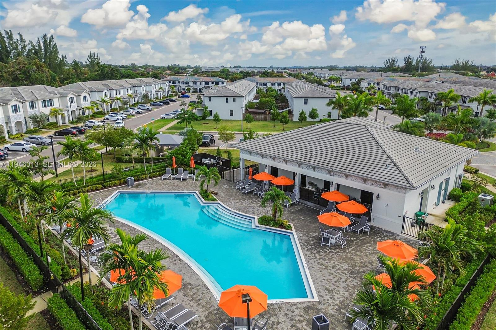 13073 Southwest 286th Street Homestead, FL 33033 - Photo 14 of 53 an aerial view of a house with yard swimming pool and outdoor seating