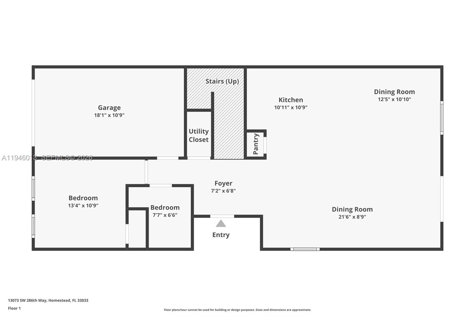 13073 Southwest 286th Street Homestead, FL 33033 - Photo 52 of 53 a picture of a floor plan