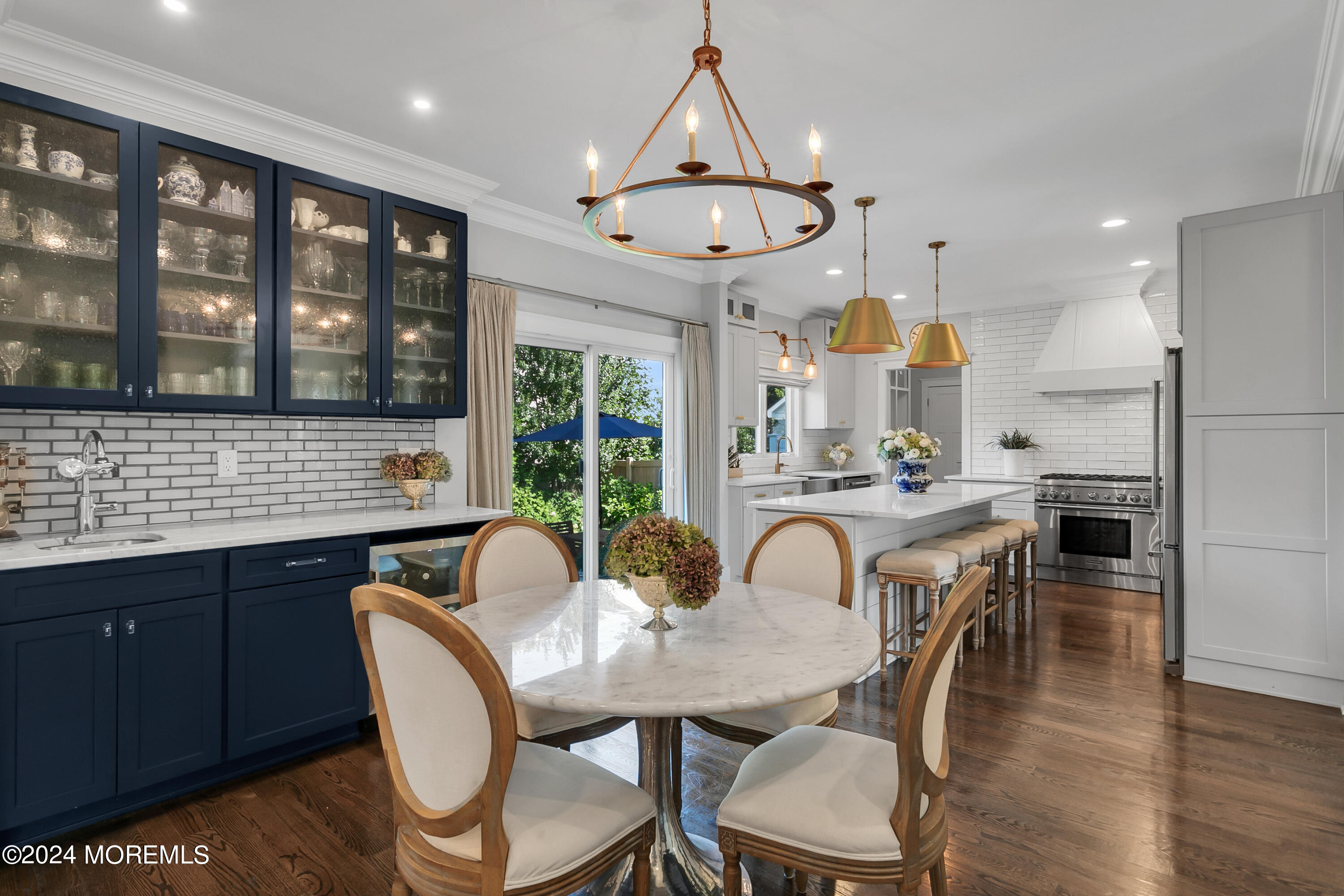 27 Center Street Rumson, NJ 07760 - Photo 13 of 57 a view of a dining room with furniture window and wooden floor