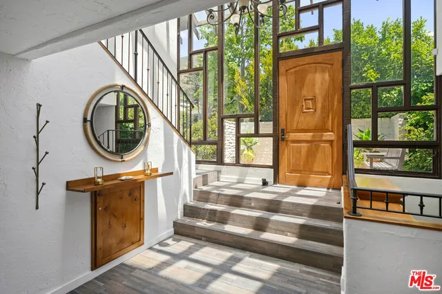 a view of a door and outdoor space