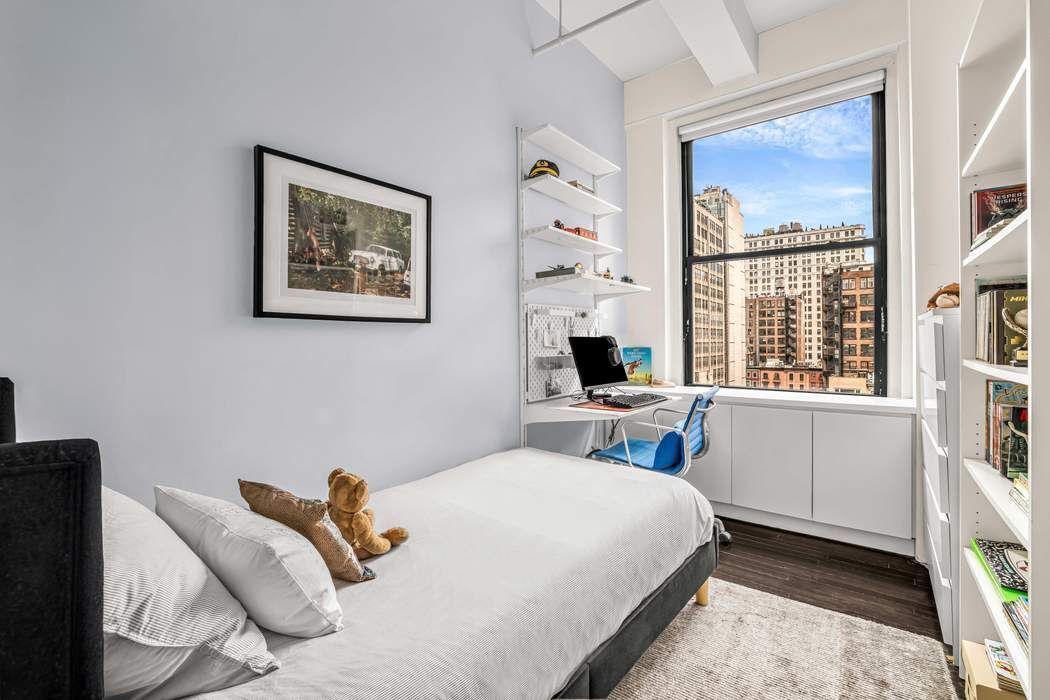 11 West 30th Street, Unit 8F Manhattan, NY 10001 - Photo 12 of 20 a bedroom with a bed and a large window