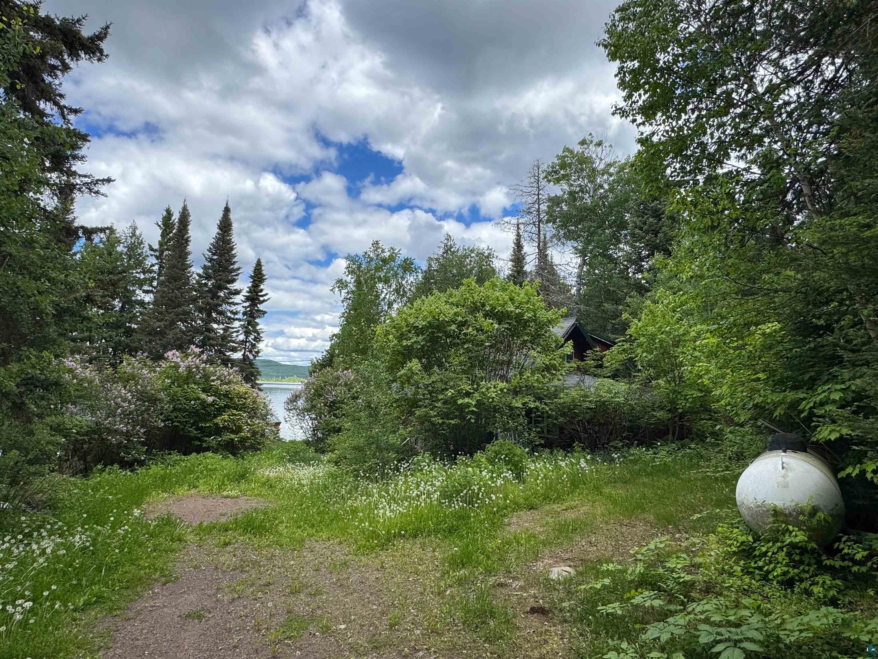465 South Gunflint Lake Road Grand Marais, MN 55604 - Photo 8 of 46 Heavily treed property featuring a partial water body