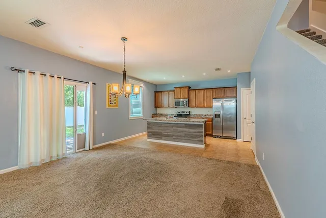 a backyard of a house