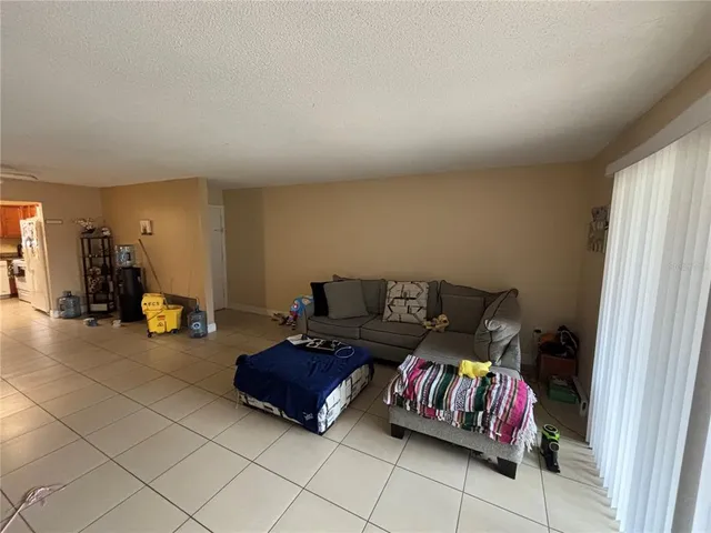 a living room with furniture and couch