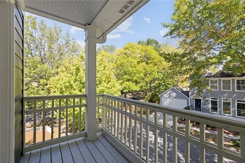 a view of a two chair in the balcony