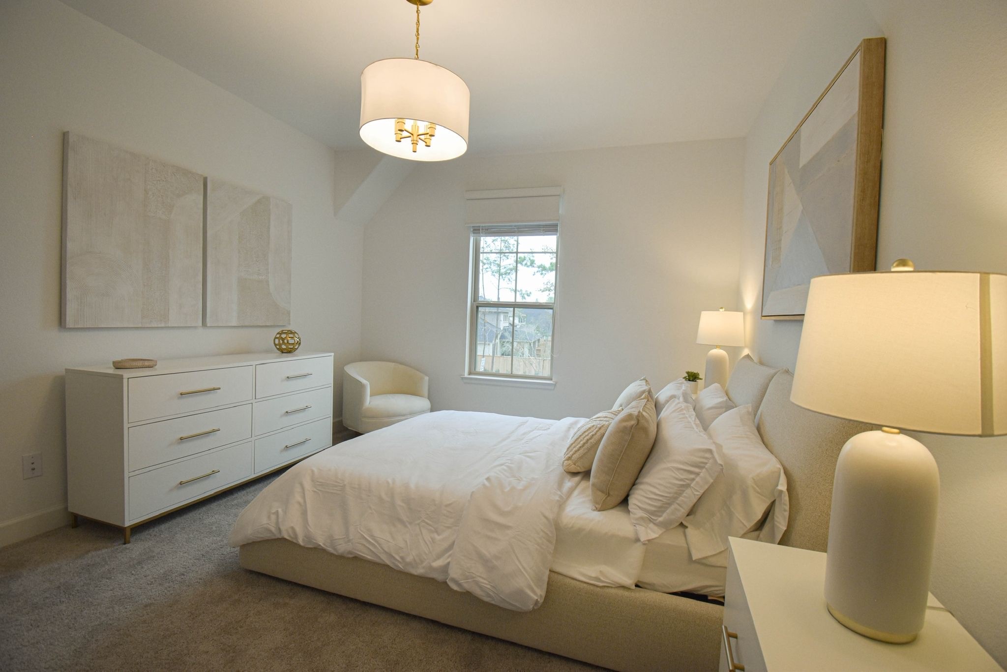 176 Sweeping Valley Drive Montgomery, TX 77316 - Photo 13 of 50 a bed room with two bed and a chair