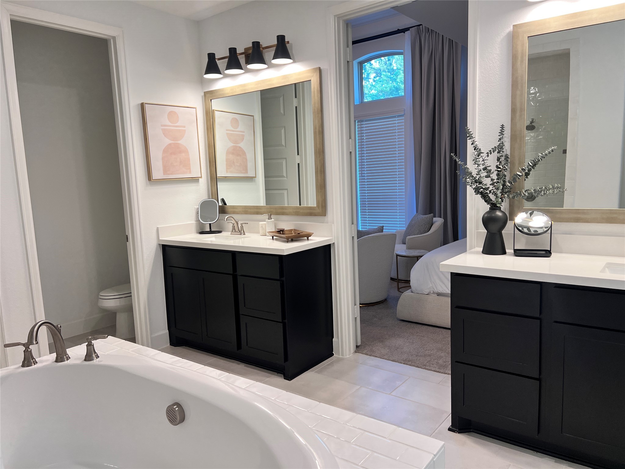 176 Sweeping Valley Drive Montgomery, TX 77316 - Photo 31 of 50 a bathroom with a sink and a mirror