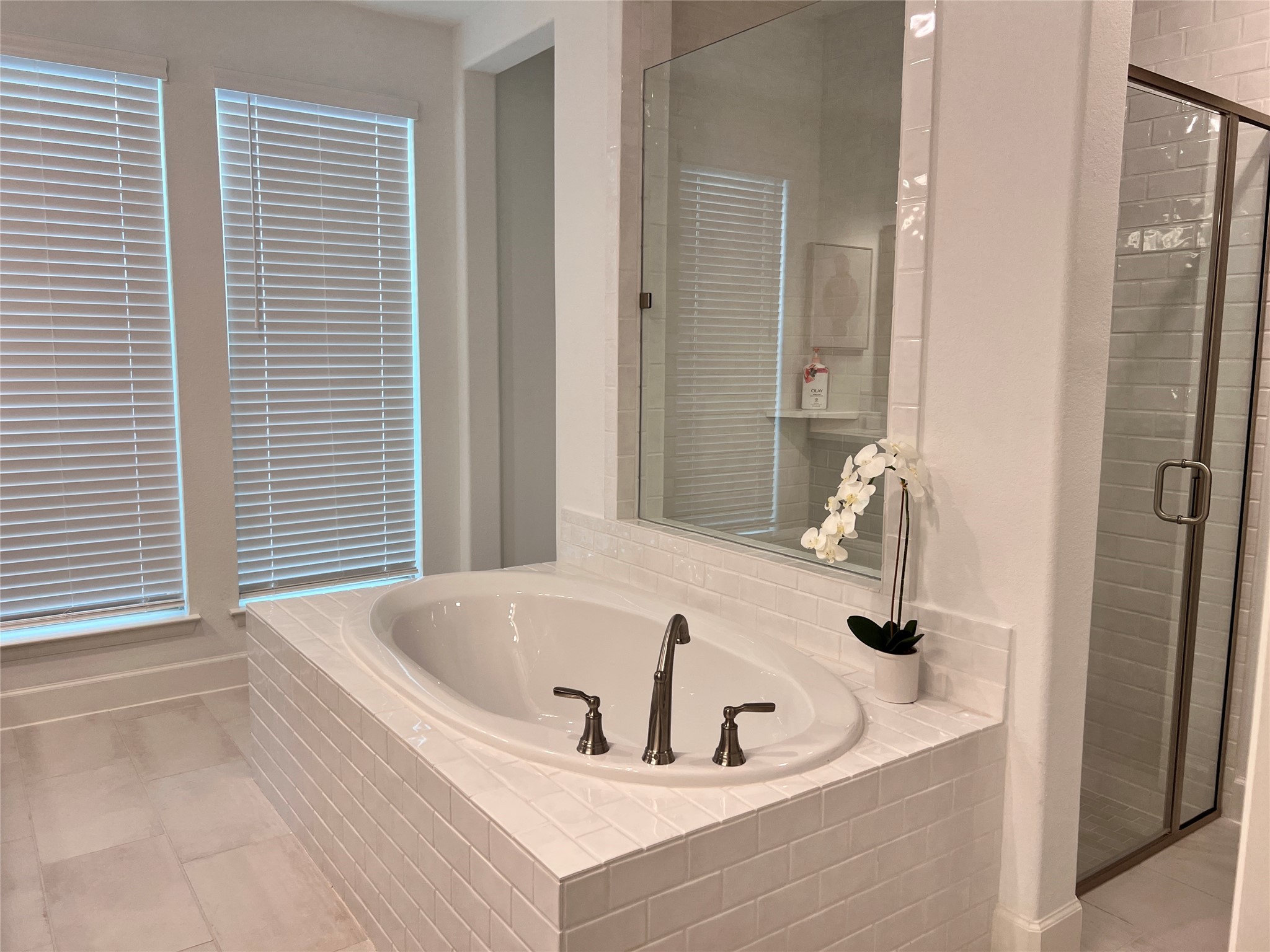 176 Sweeping Valley Drive Montgomery, TX 77316 - Photo 32 of 50 a bath tub sitting in a bathroom next to a window