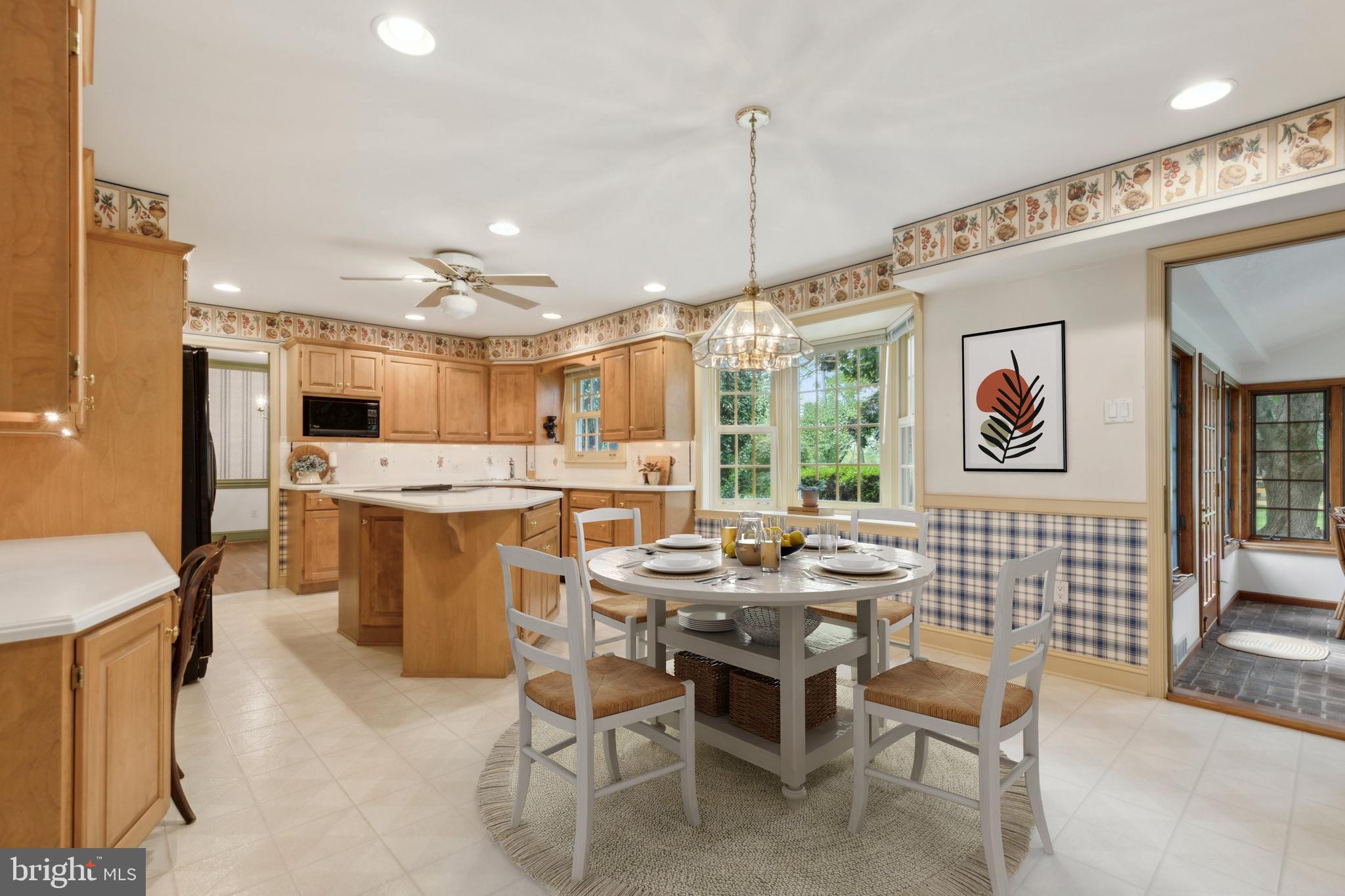 309 East Fiedler Road Ambler, PA 19002 - Photo 14 of 52 Kitchen Dining Area Virtually Staged