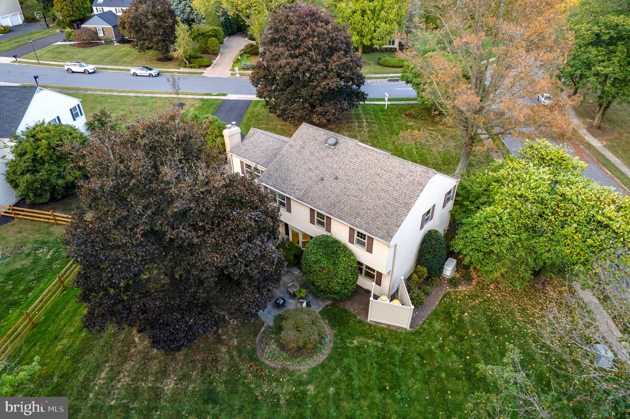 309 East Fiedler Road Ambler, PA 19002 - Photo 44 of 52 Aerial Rear of Home