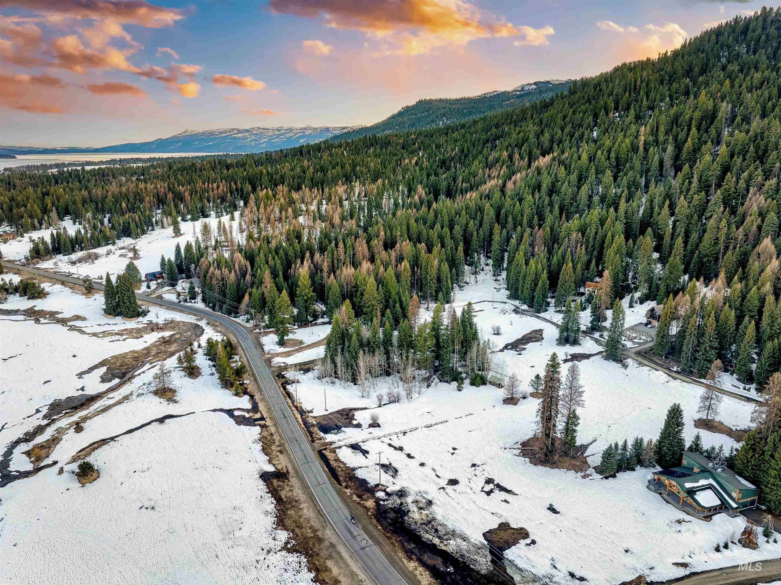 2273 West Mountain Road Donnelly, ID 83615 - Photo 4 of 19 Aerial view of a mountainous background