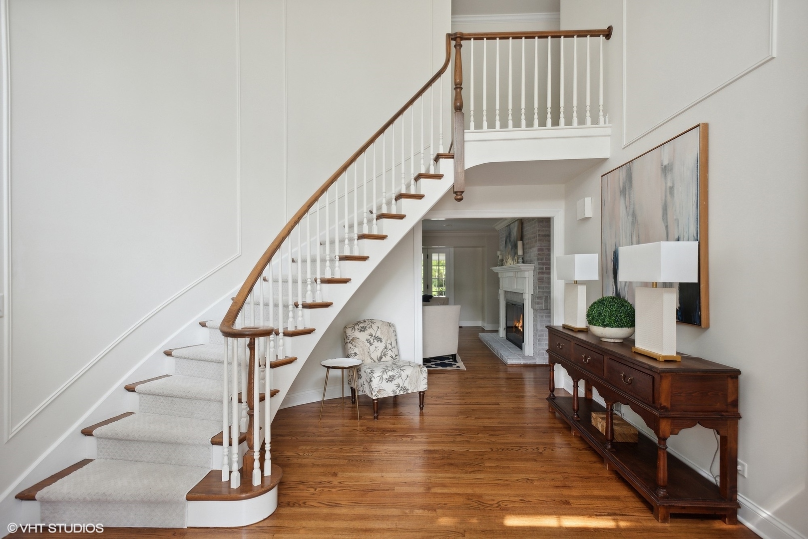 2420 Dorina Drive Northfield, IL 60093 - Photo 4 of 51 a view of entryway and hall with wooden floor