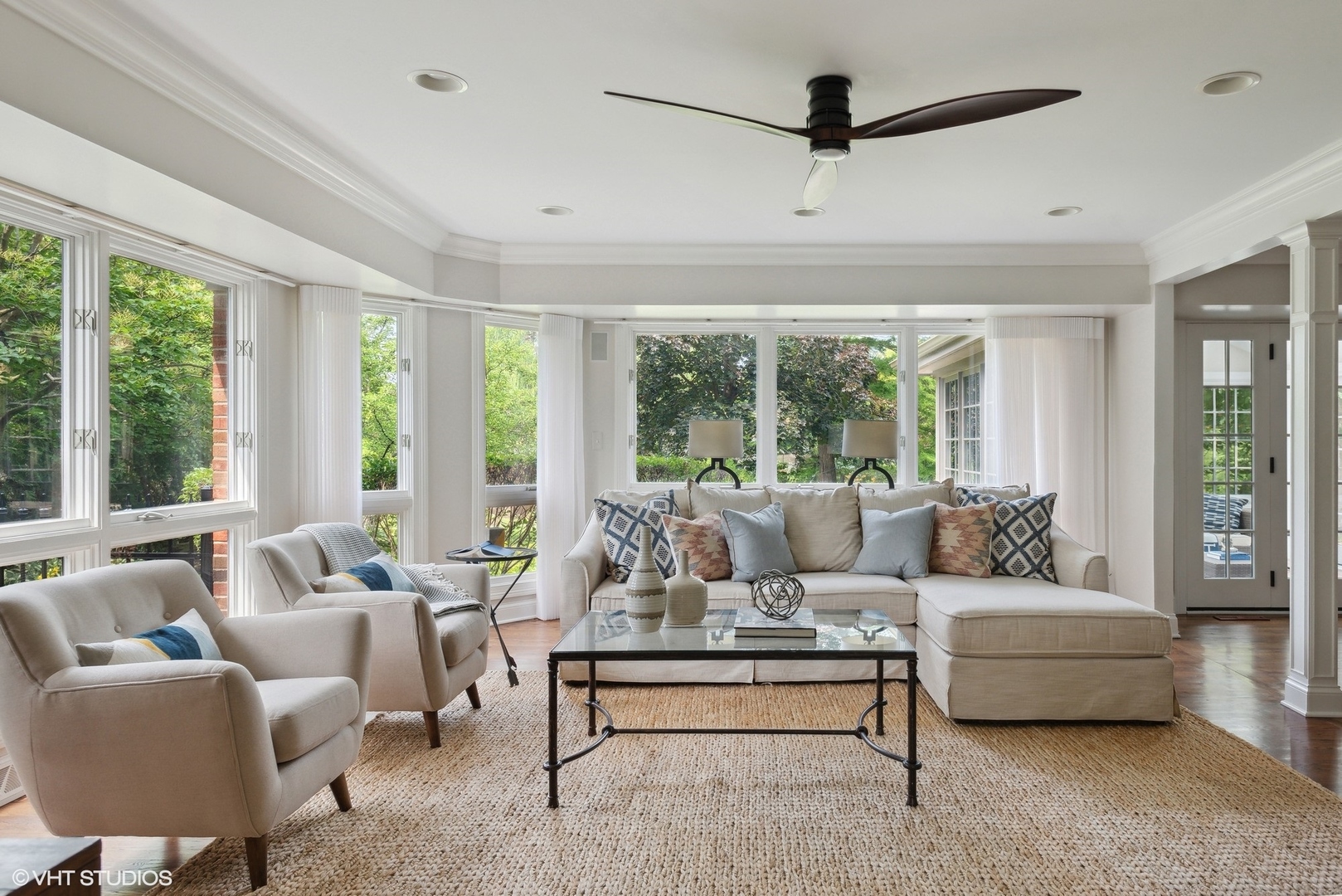 2420 Dorina Drive Northfield, IL 60093 - Photo 9 of 51 a living room with furniture and a large window