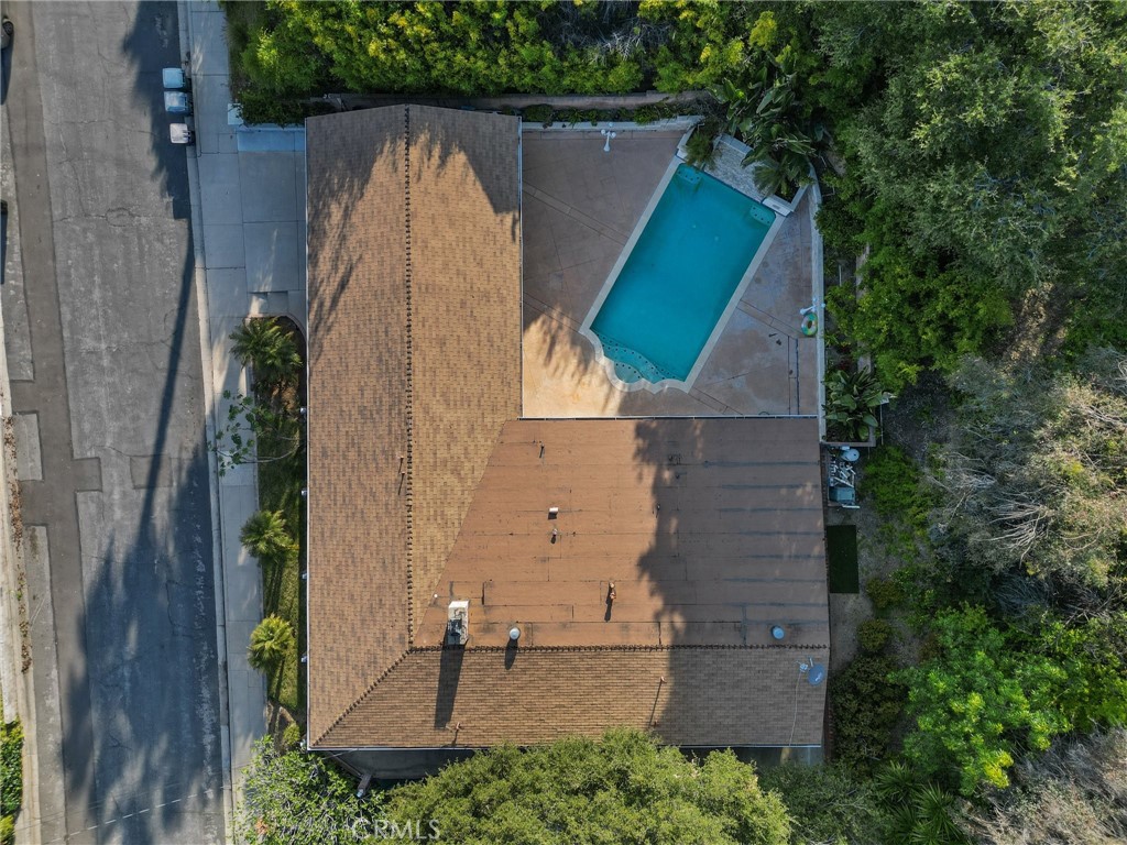 1519 Lynglen Drive Glendale, CA 91206 - Photo 7 of 39 an aerial view of a house with outdoor space and trees all around