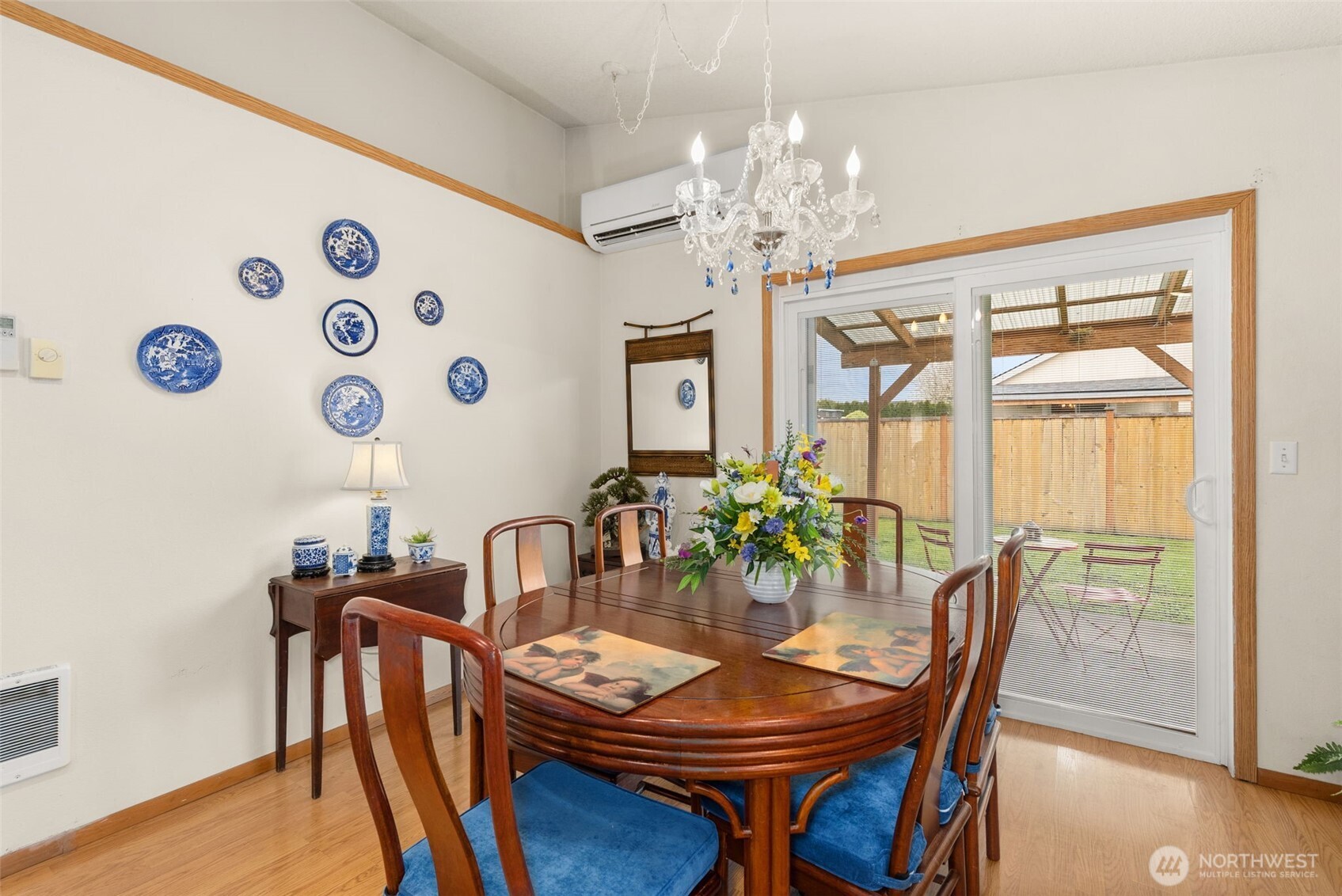 118 Rose Marie Drive Chehalis, WA 98532 - Photo 14 of 27 a view of a dining room with furniture and chandelier