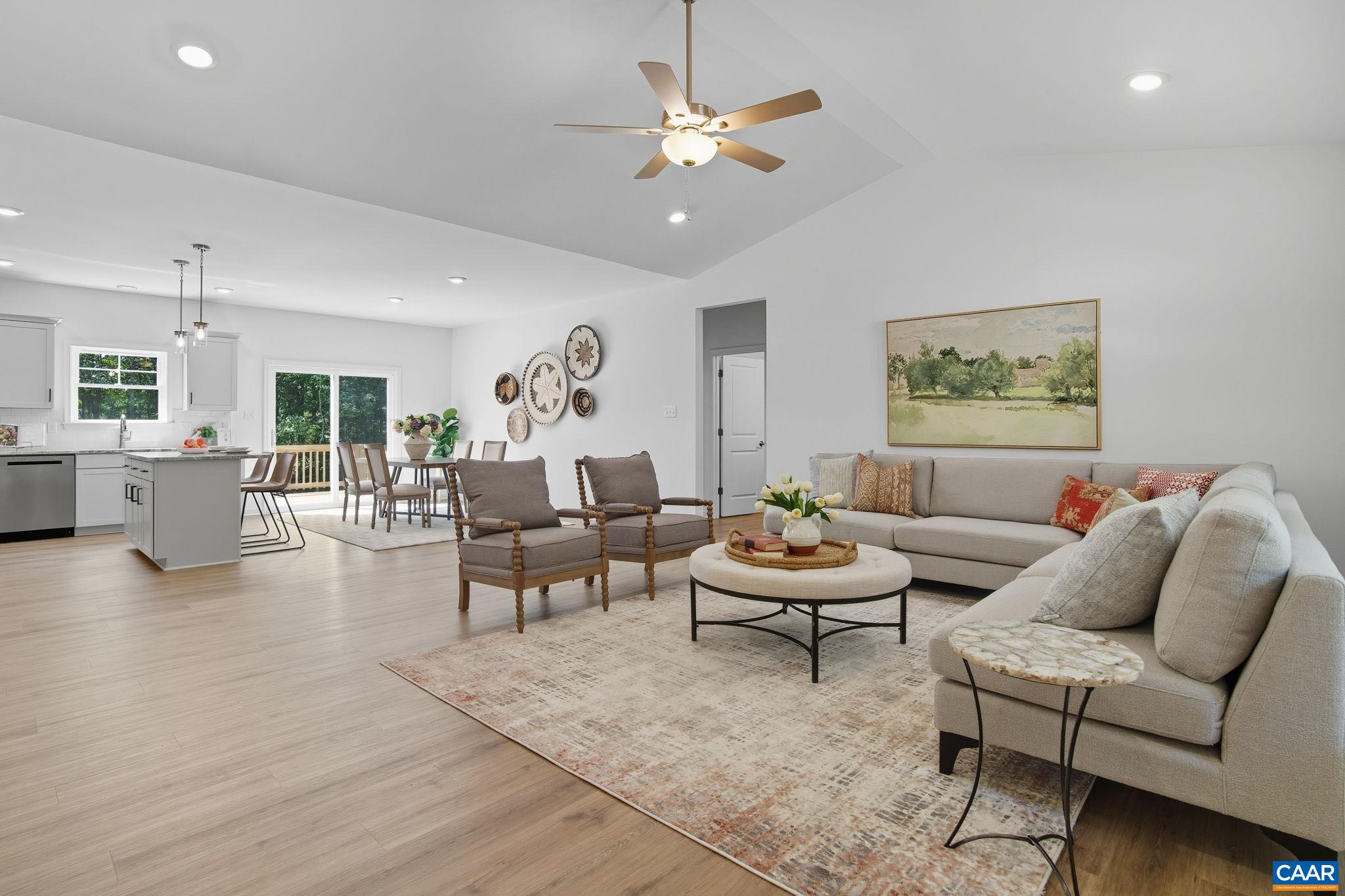 Tbd Albevanna Spring Road, Unit LOT 1 Scottsville, VA 24590 - Photo 3 of 27 To open family/kitchen/dining area. Staged home.