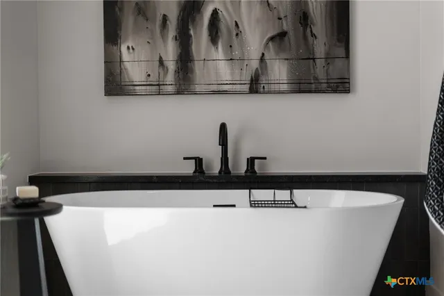 a close view of sink and tap