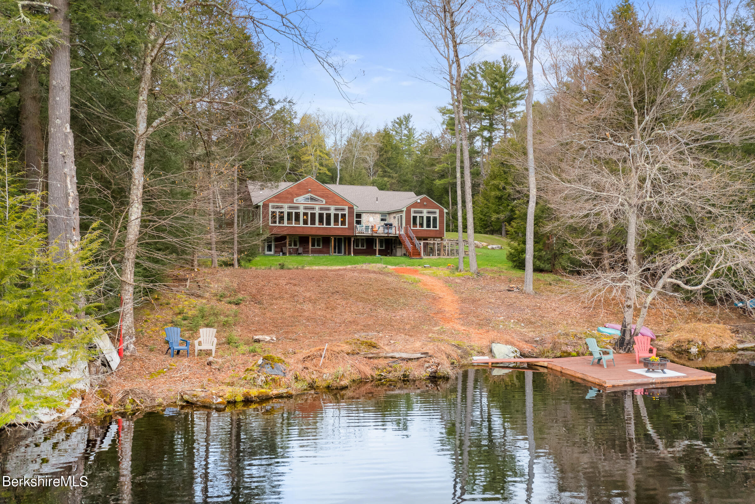 10 Antin Road Chesterfield, MA 01012 - Photo 1 of 36 a view of a lake with a house