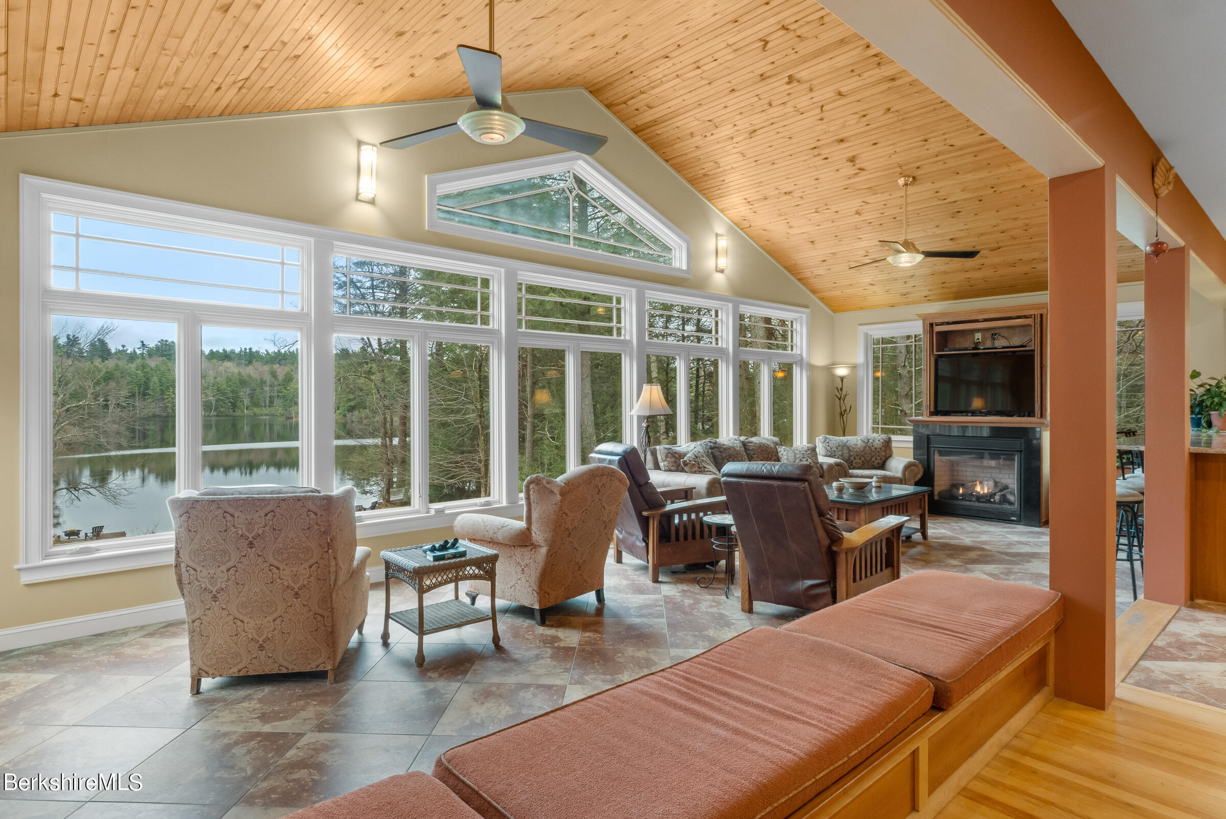 10 Antin Road Chesterfield, MA 01012 - Photo 12 of 36 a living room with furniture and large windows