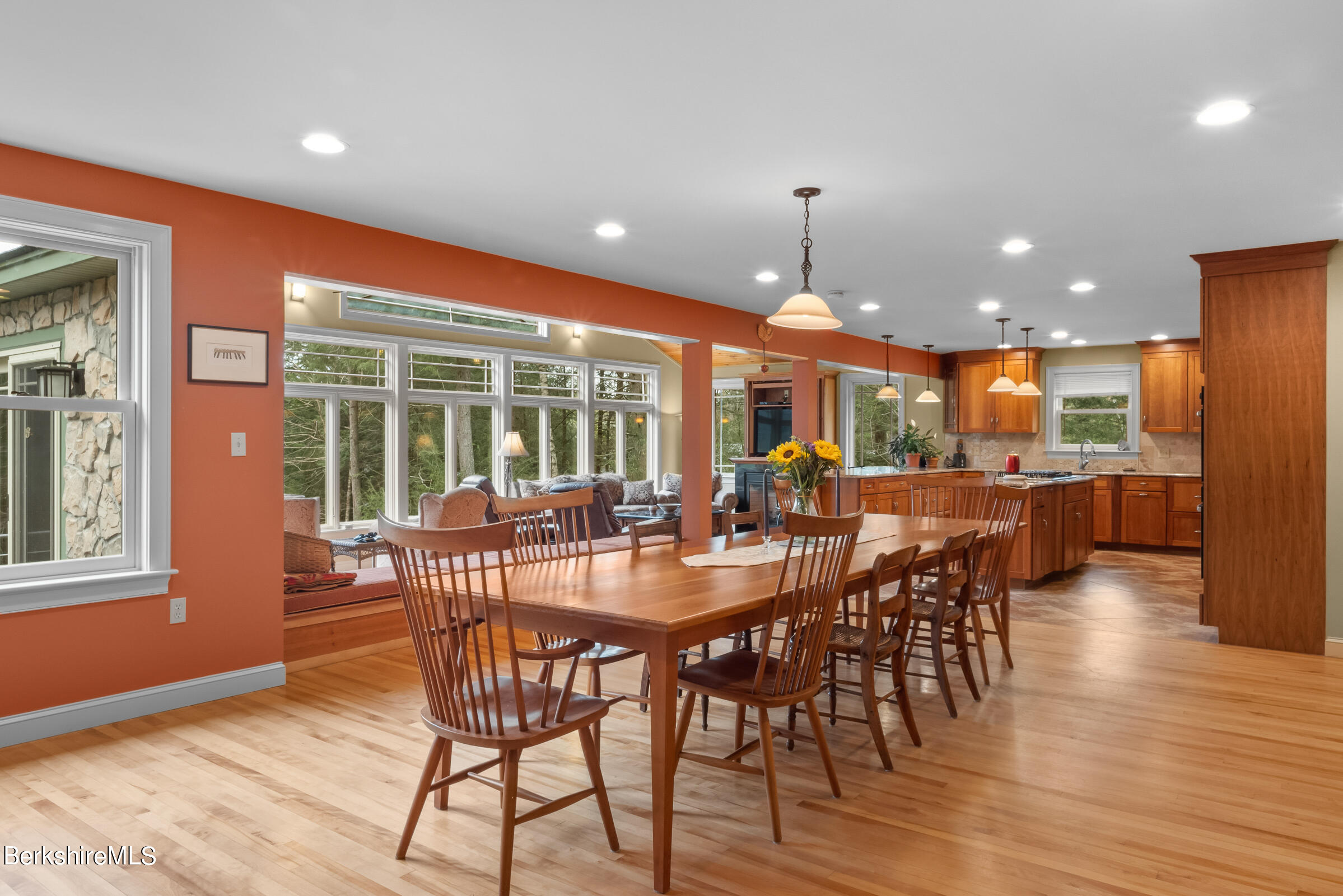 10 Antin Road Chesterfield, MA 01012 - Photo 9 of 36 a dining room with furniture window and wooden floor