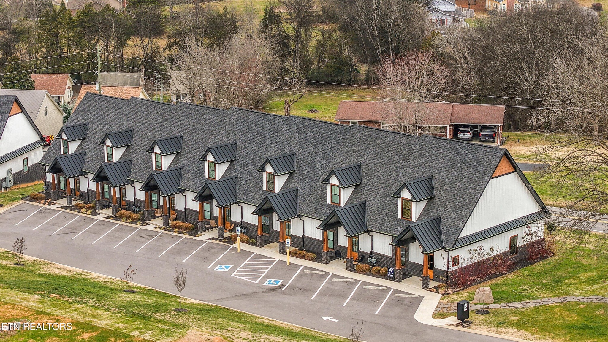 418 Fleeta Williams Way Sevierville, TN 37862 - Photo 34 of 39 a aerial view of a house with swimming pool and sitting area