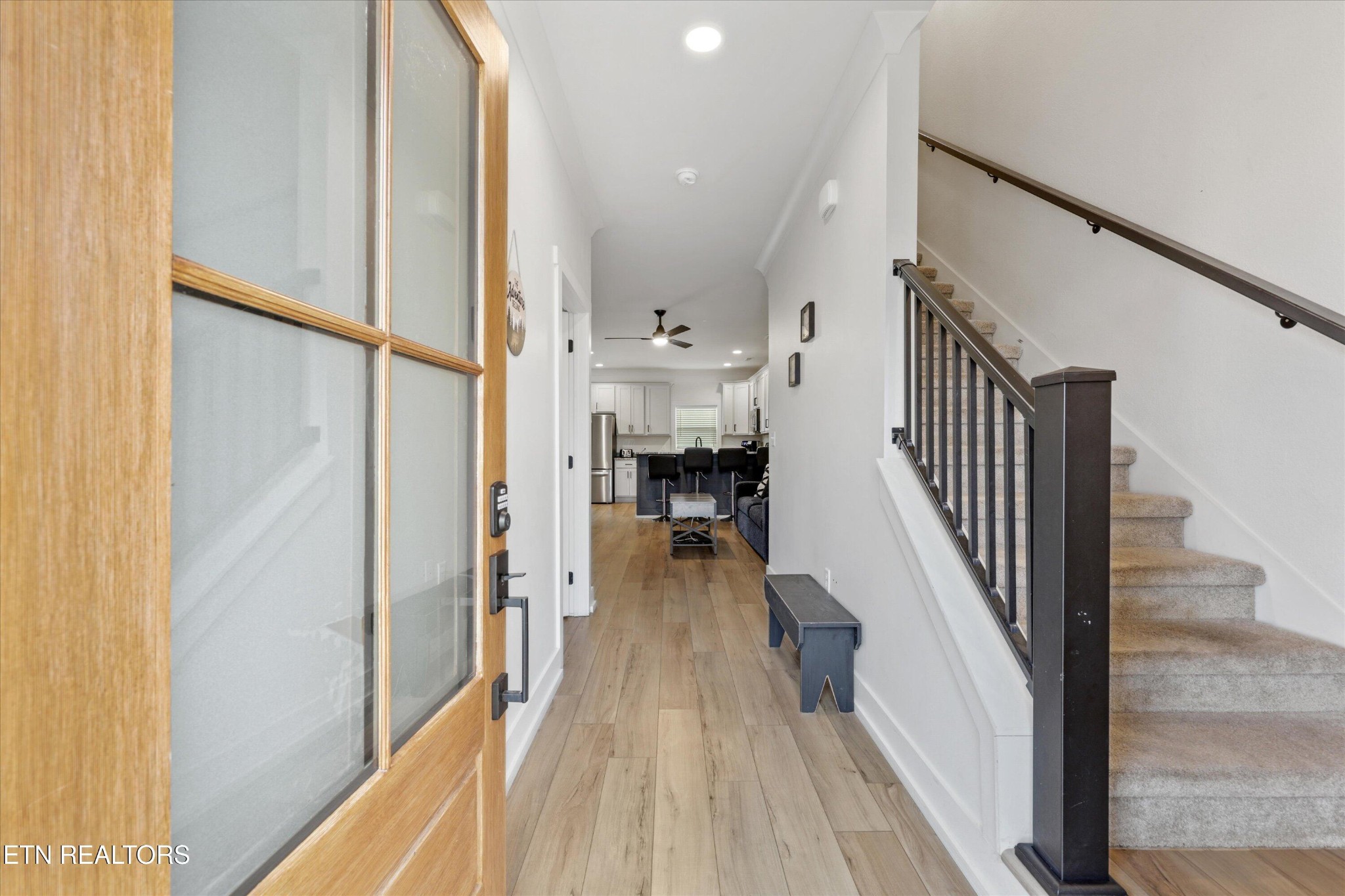 418 Fleeta Williams Way Sevierville, TN 37862 - Photo 6 of 39 a view of hallway with wooden floor and staircase