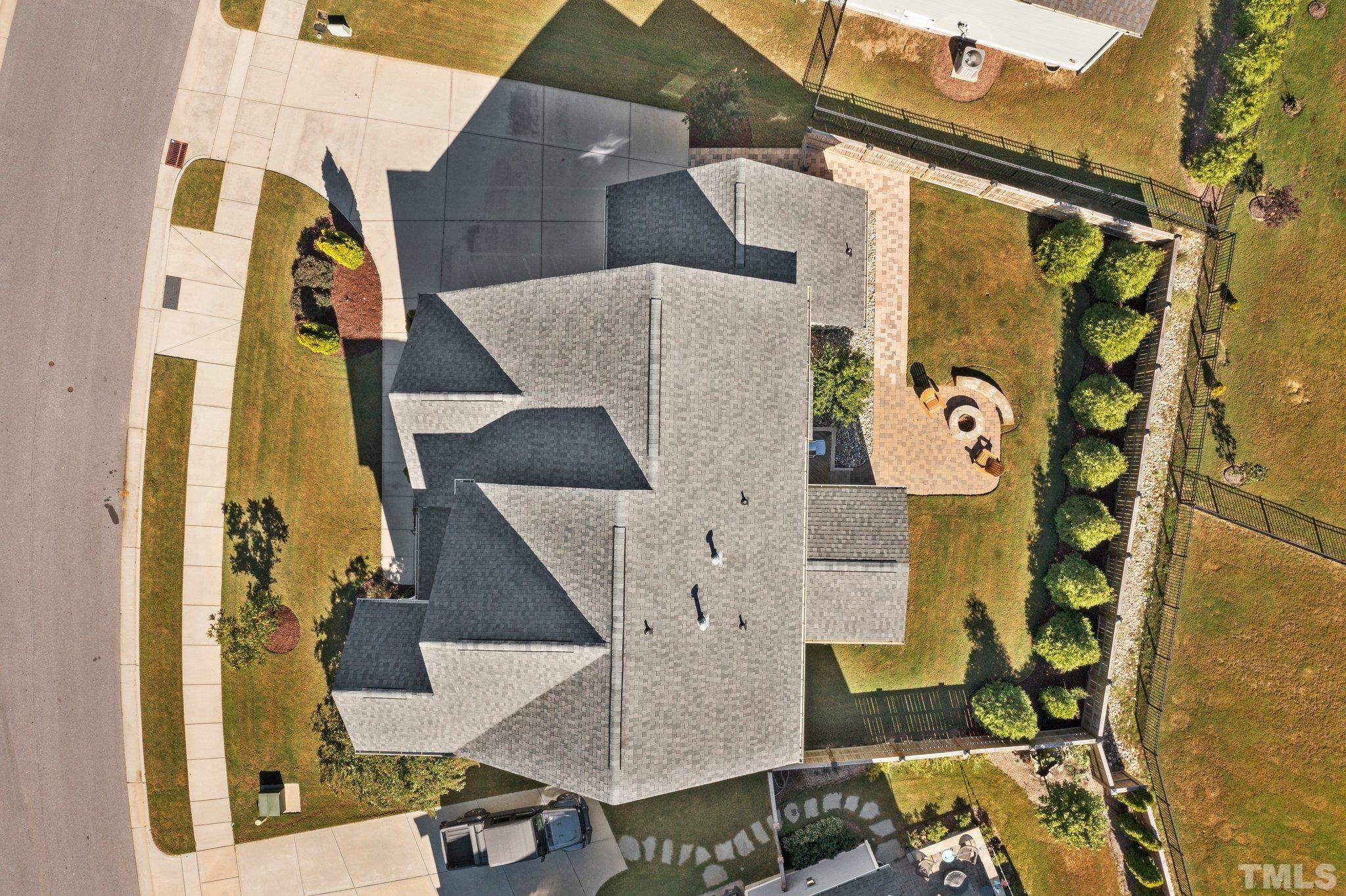 2830 Riley's Pond Drive Apex, NC 27502 - Photo 41 of 54 an aerial view of a house with a swimming pool