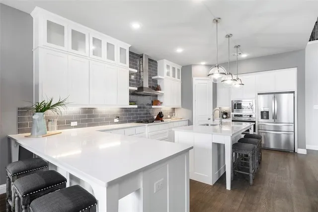a view of a dining room with furniture and window