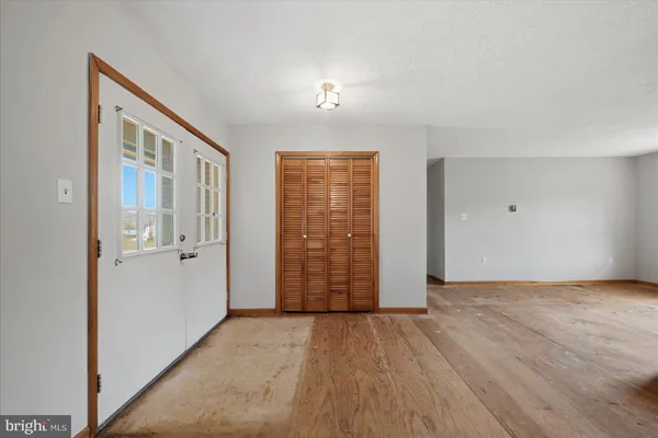 a view of a lake with mountain