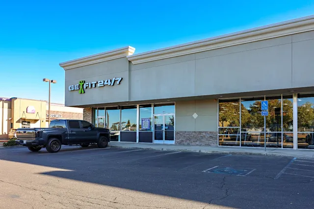 a view of a building with street