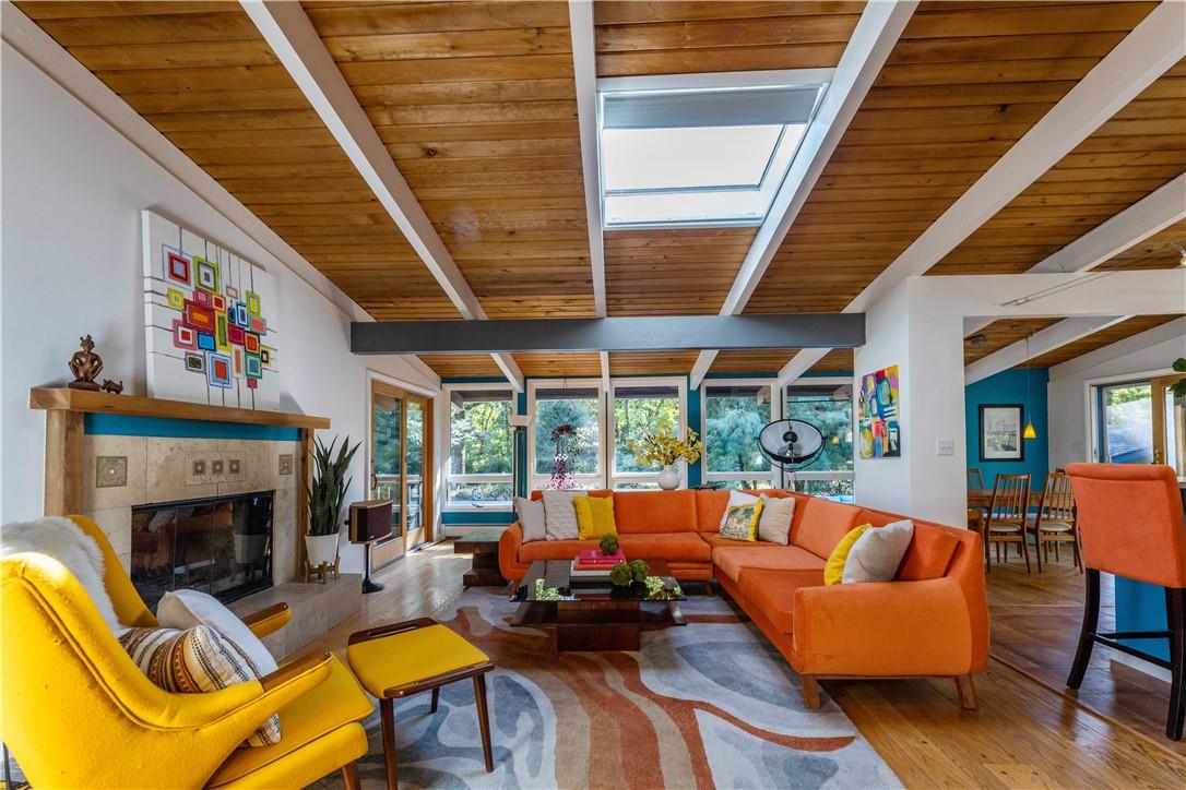 a outdoor living space with furniture and garden view