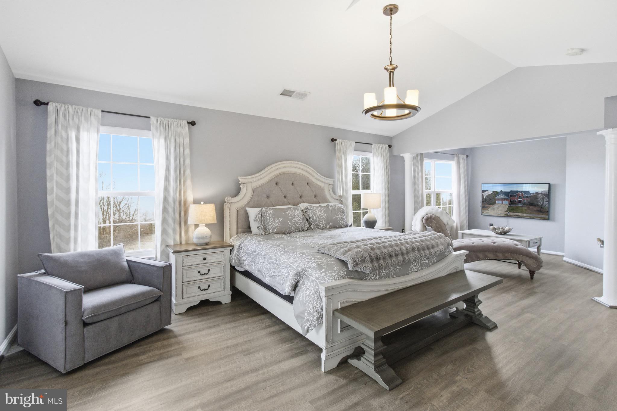 720 Vista Ridge Drive Northeast Leesburg, VA 20176 - Photo 19 of 61 Primary Bedroom w/sitting room newer LVP flooring