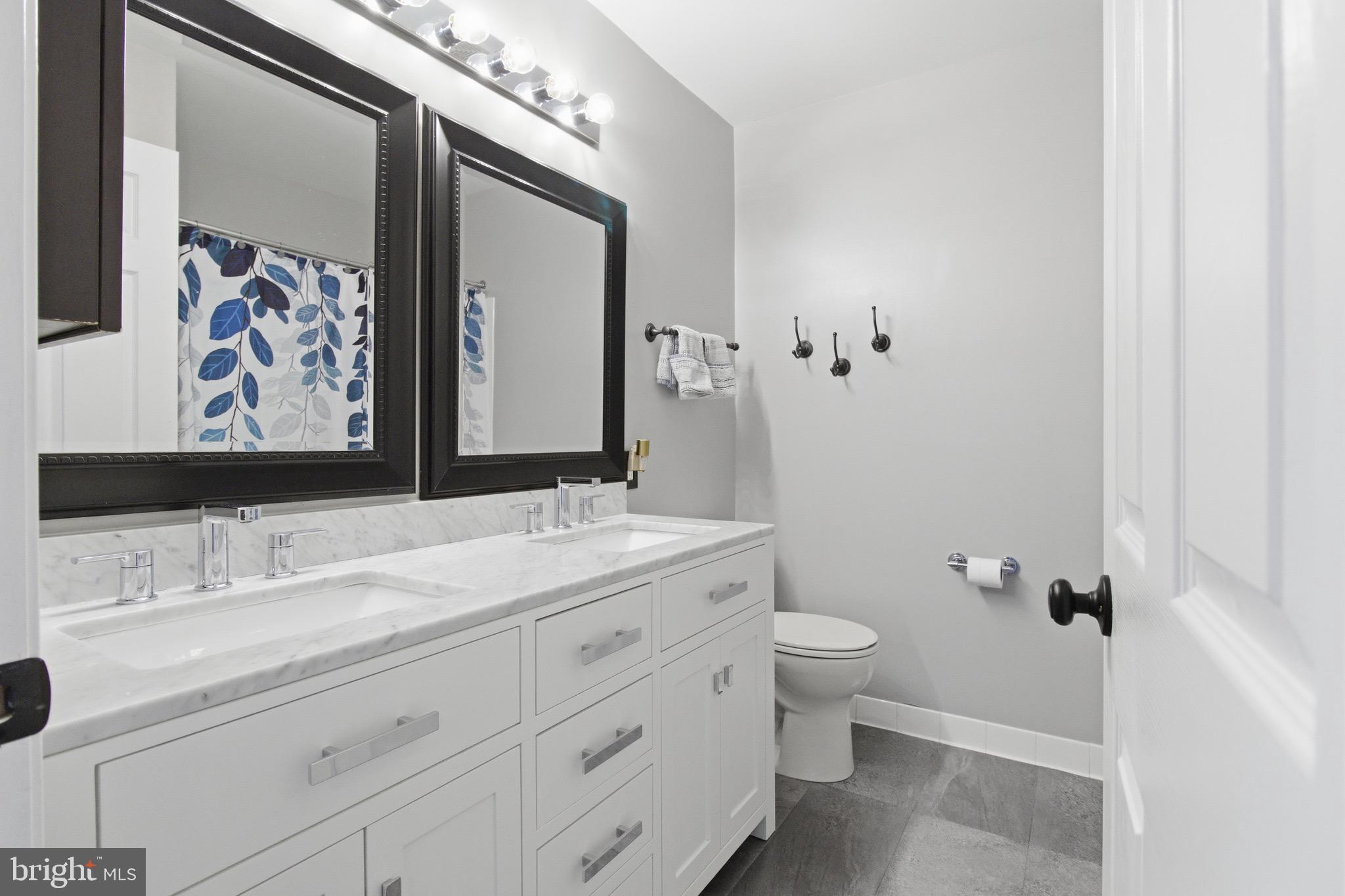 720 Vista Ridge Drive Northeast Leesburg, VA 20176 - Photo 27 of 61 Upper level UPDATED Hall Bathroom w/double vanity