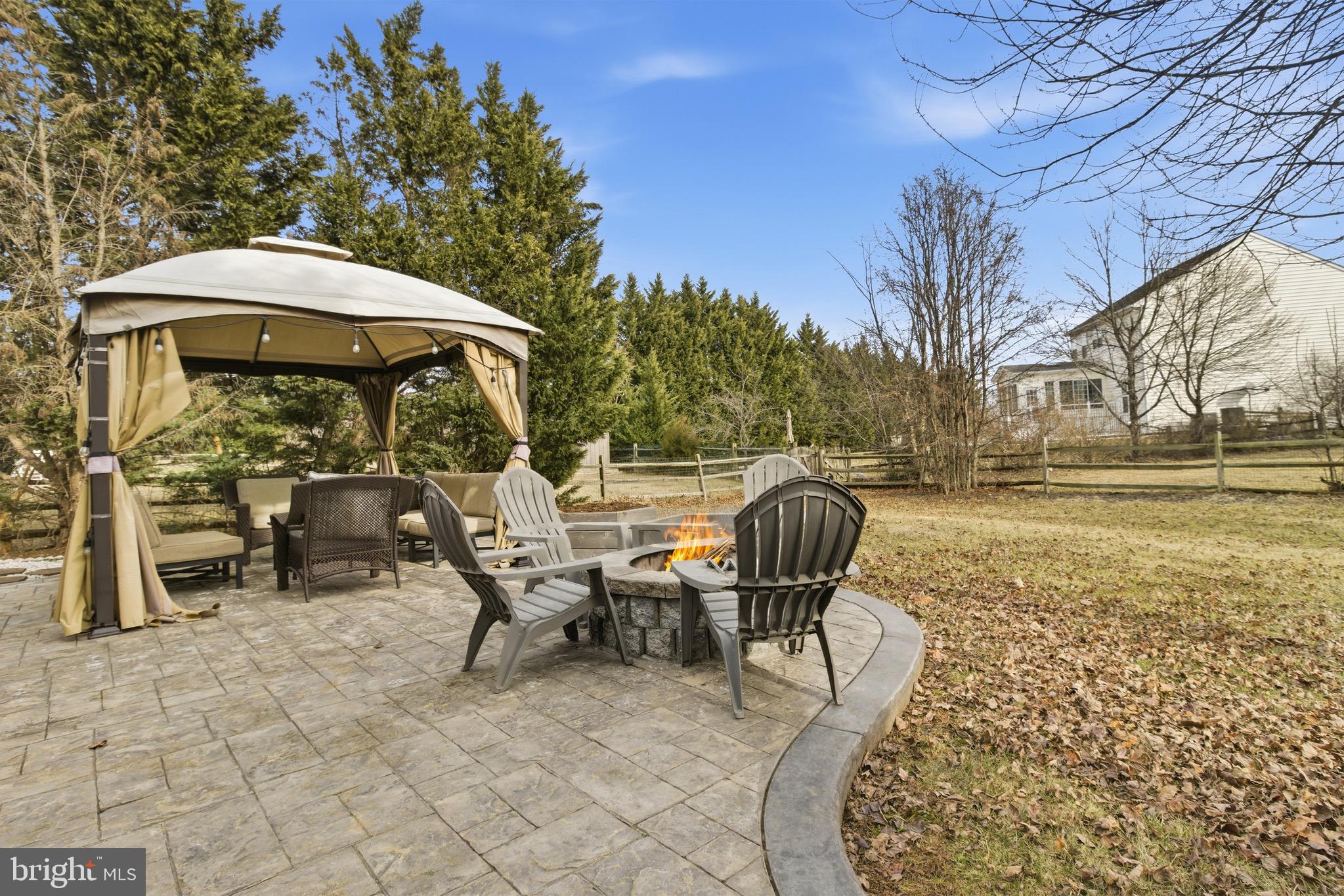 720 Vista Ridge Drive Northeast Leesburg, VA 20176 - Photo 38 of 61 Backyard is a peaceful & relaxing *fire pit*gazebo
