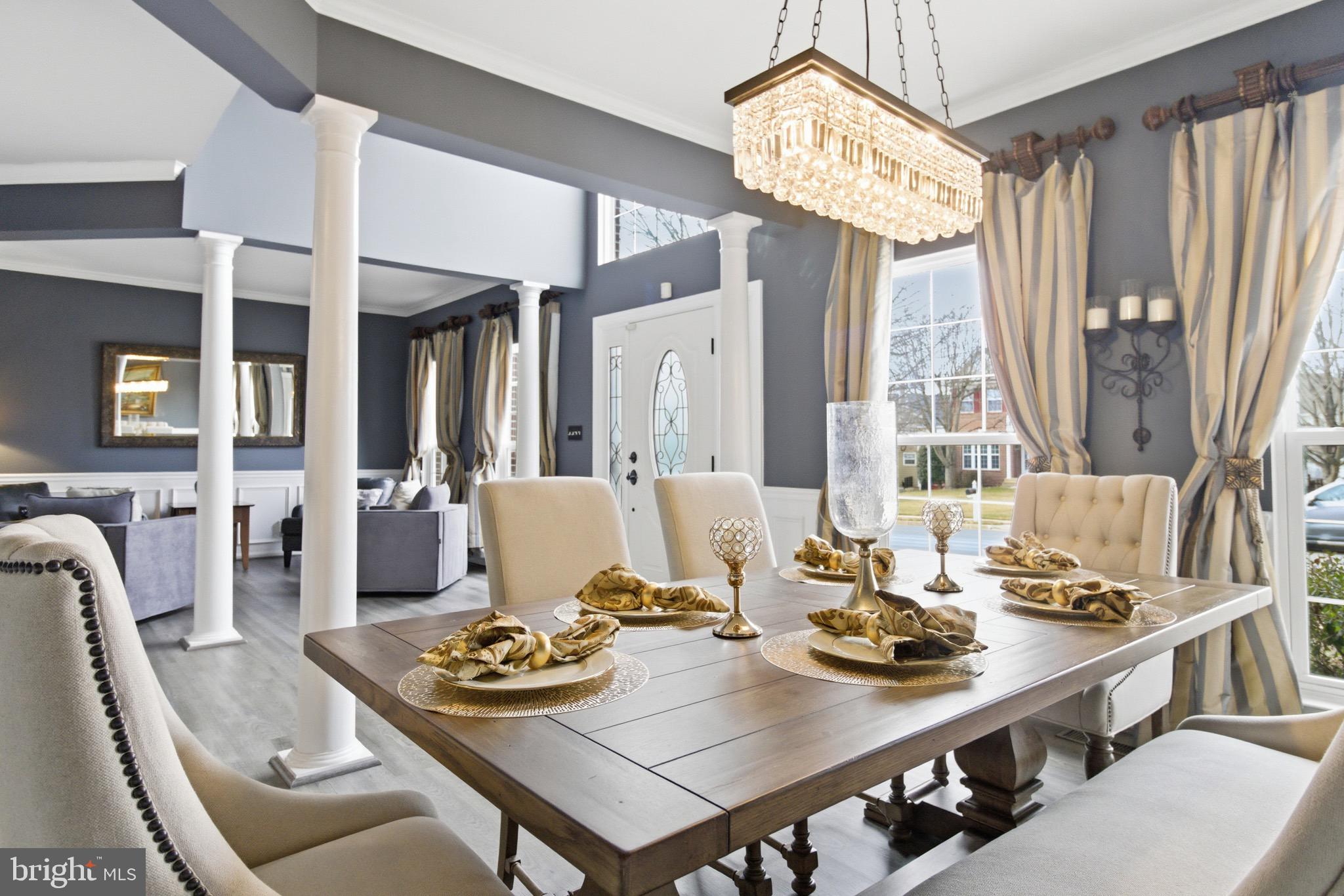 720 Vista Ridge Drive Northeast Leesburg, VA 20176 - Photo 6 of 61 Dining room, foyer and living room - open concept