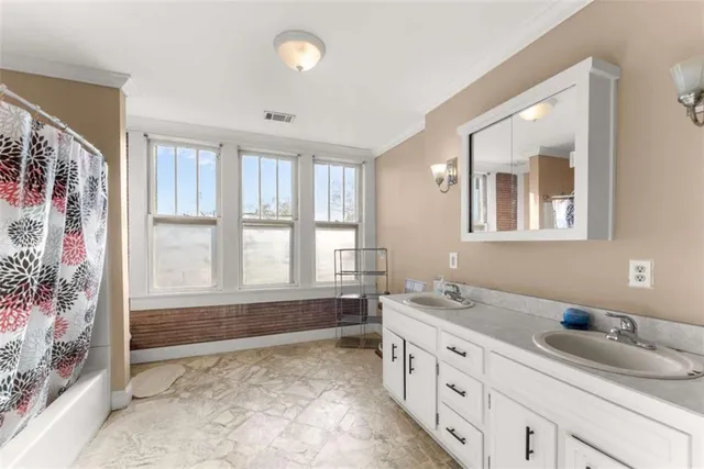 a very nice looking room with a large window