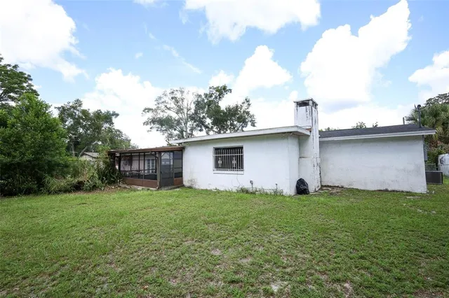 a house view with a garden space