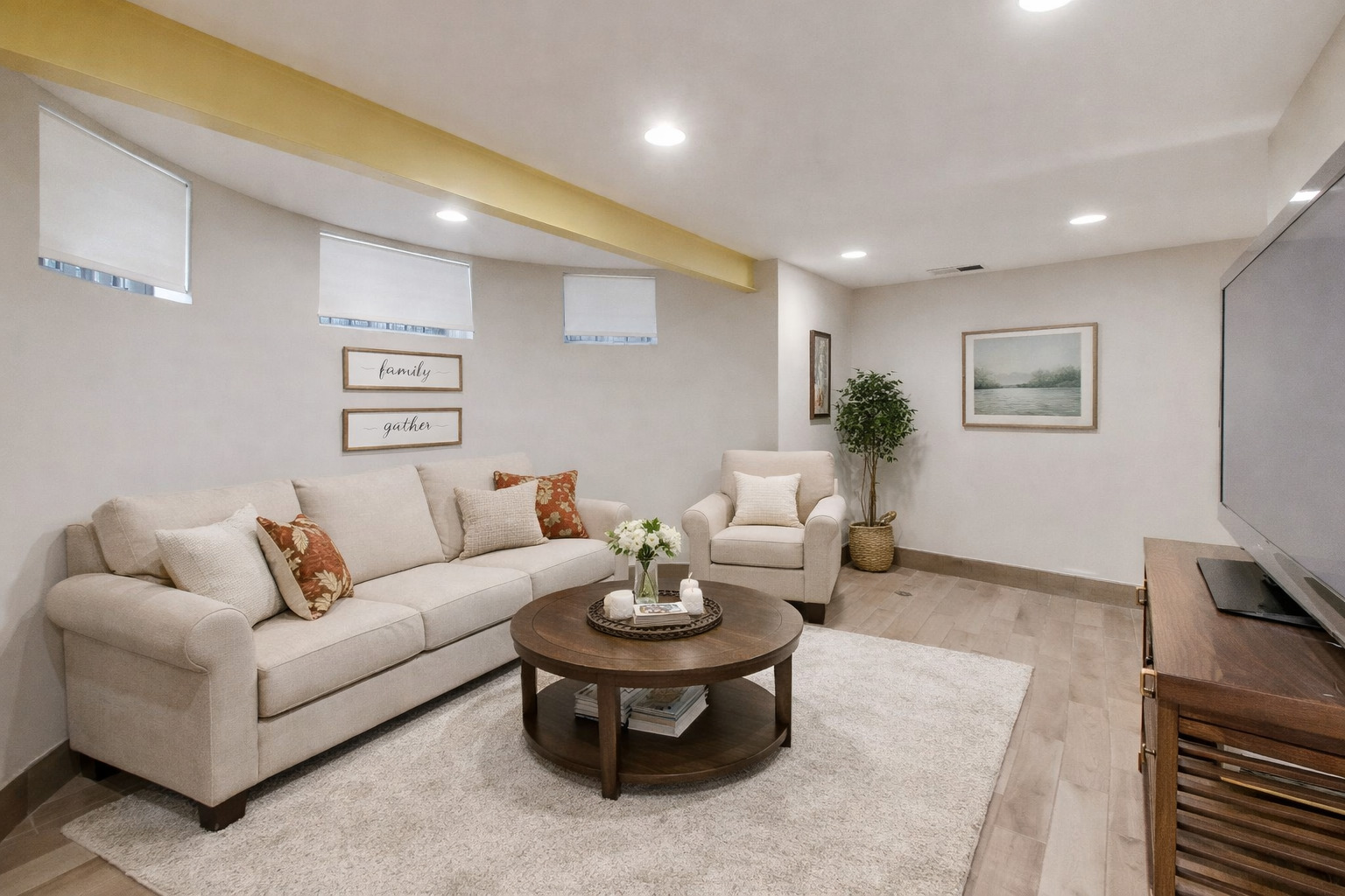 7015 North Sheridan Road Chicago, IL 60626 - Photo 26 of 40 a living room with furniture and a flat screen tv