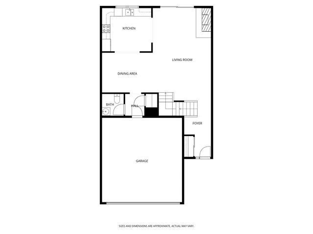 a picture of a room with a white wall and a painting