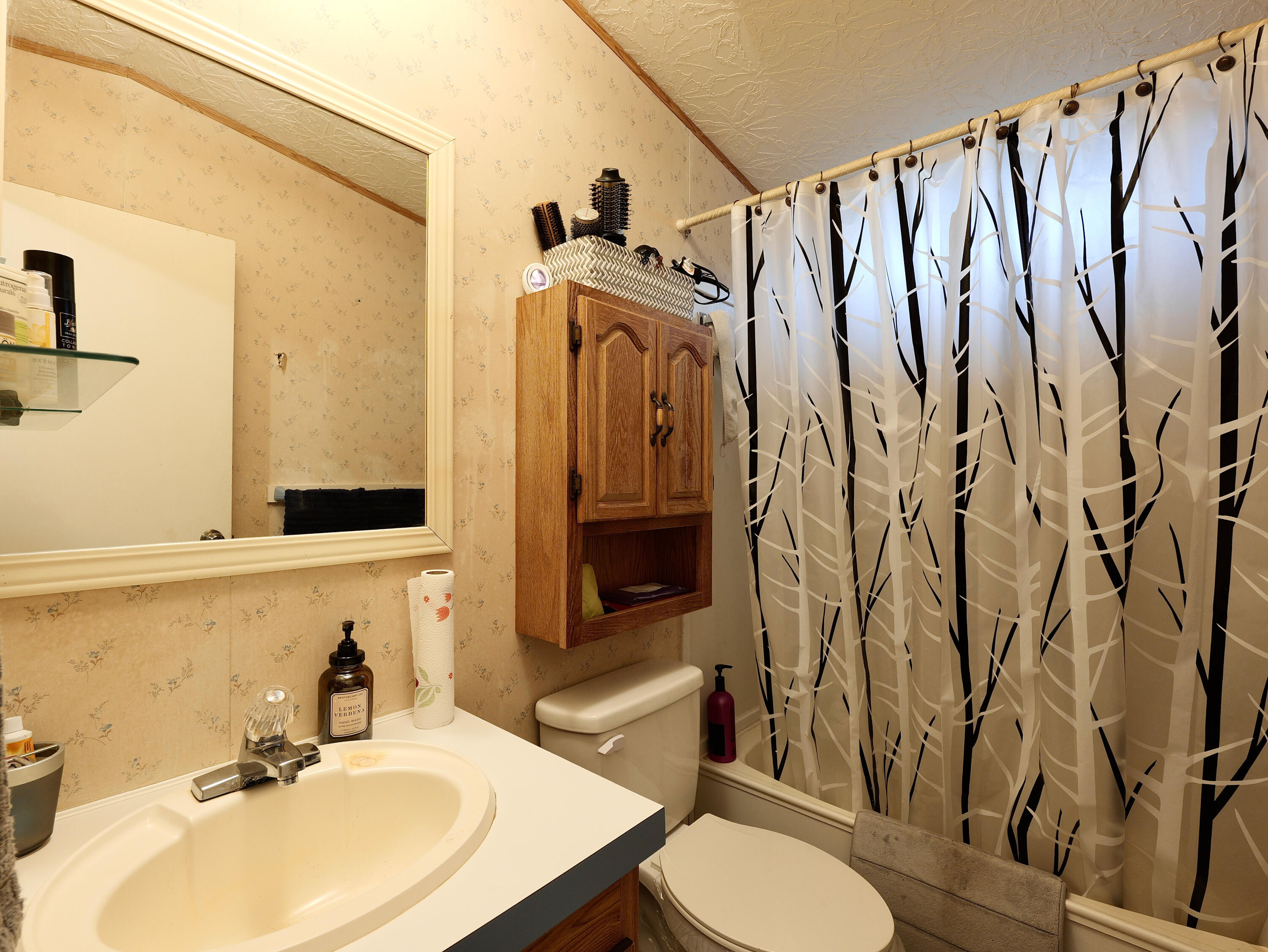 42256 Highway 62 Prospect, OR 97536 - Photo 14 of 48 a bathroom with a sink toilet and shower