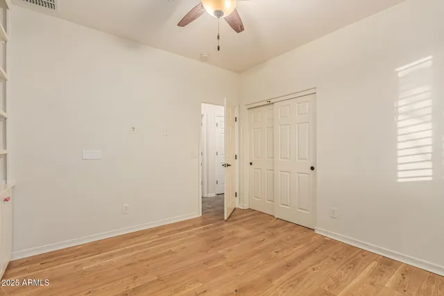 a utility room with closet