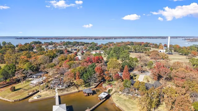 an aerial view of a city