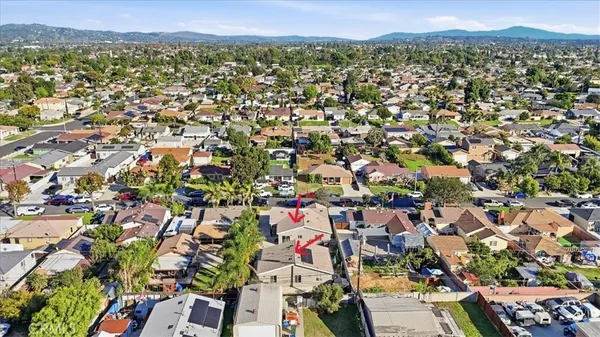 an aerial view of multiple house