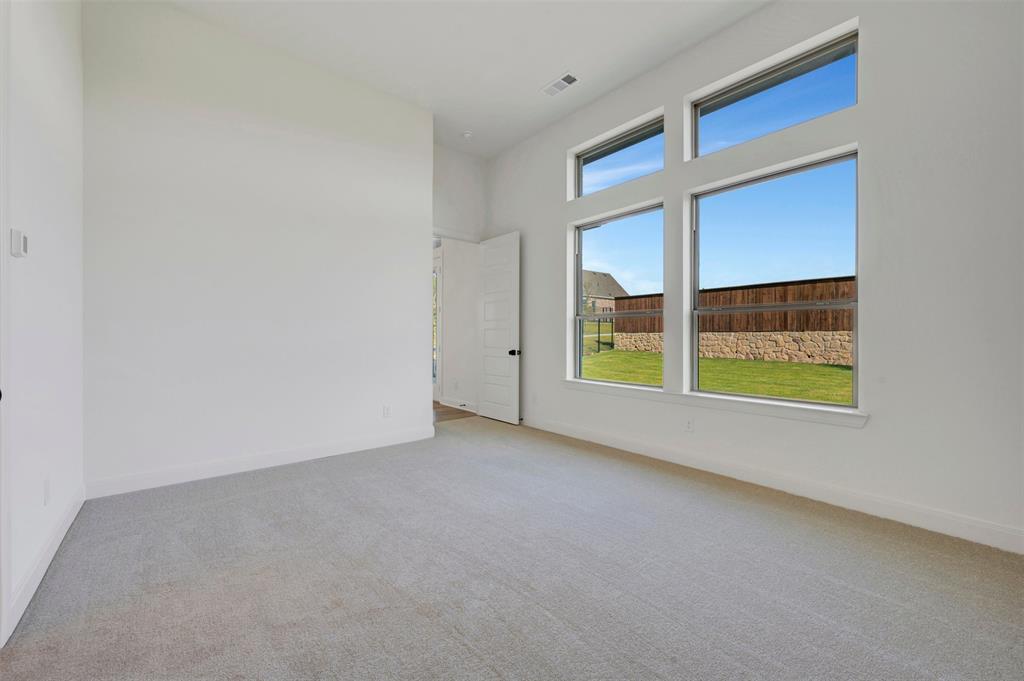 1351 Potenza Road Fate, TX 75087 - Photo 22 of 25 Spacious room featuring multiple large windows, light gray carpeting, crisp white walls, and white baseboards