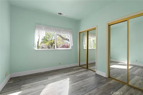 a view of wooden floor in a room