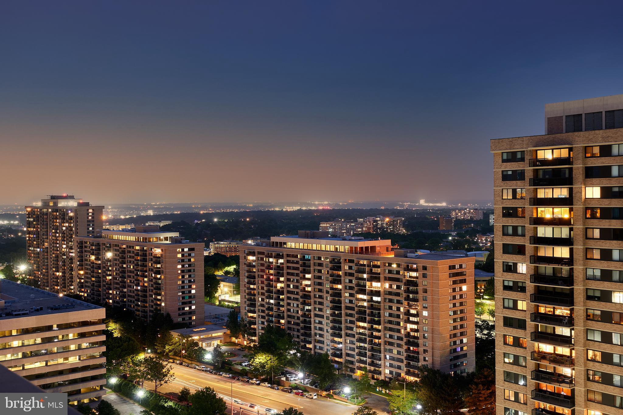 5505 Seminary Road, Unit 114N Falls Church, VA 22041 - Photo 43 of 57 Nightime Rooftop Views