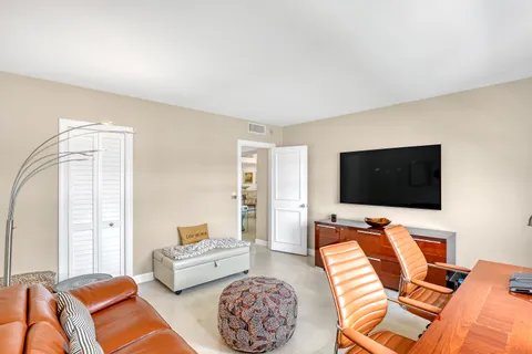 a view of a glass door with a window