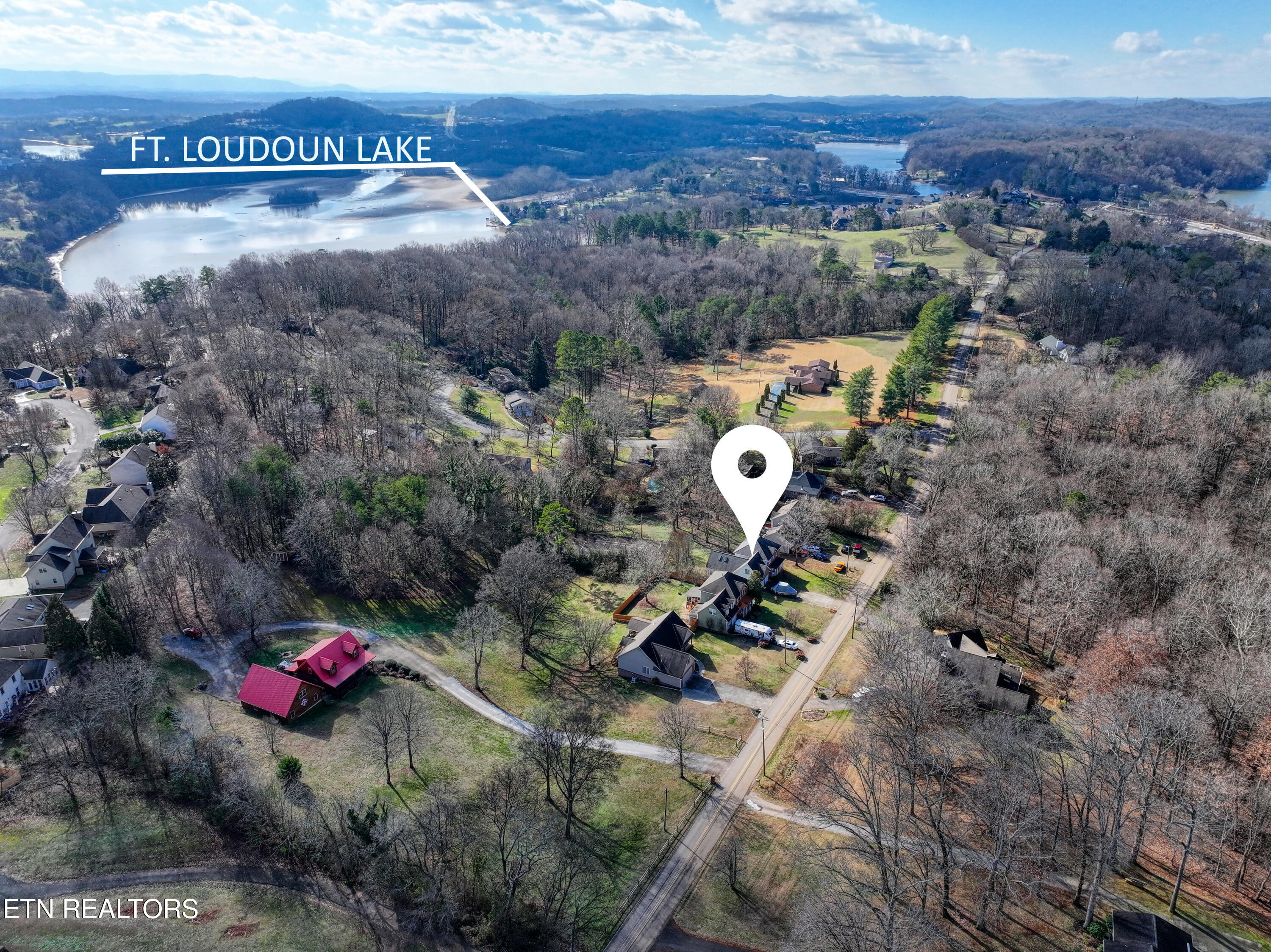 3434 Topside Road Knoxville, TN 37920 - Photo 54 of 55 Drone Shot: Ft Loudon Lake